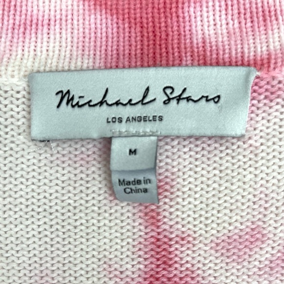 Michael Stars Tie Dye Cotton cardigan sweater 70’s Preppy Festival Acadamia EUC - Picture 5 of 7